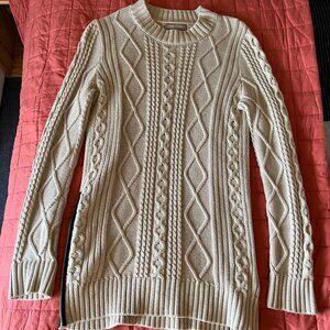 Banana Republic Cable Knit Tunic Sweater - M